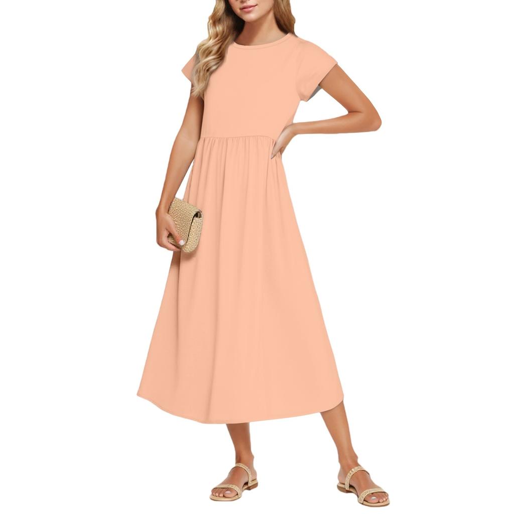 Women's Fashion Temperament Elegant Waisted Casual Dresses
