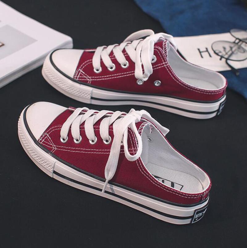 

Женские парусиновые туфли Низкие слипоны Женские балетки Летние тапочки Повседневные кроссовки Весенне-летние лоферы C692 40 красный