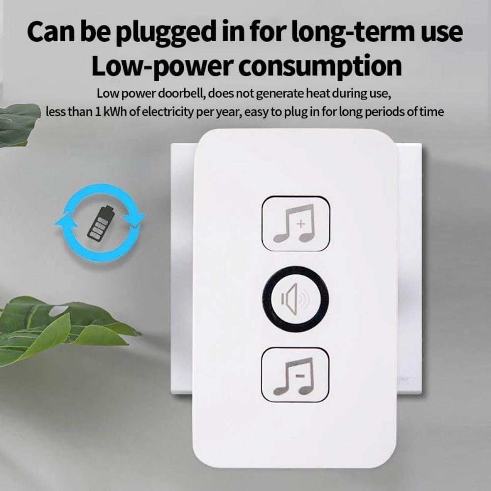 300M Range Wireless Doorbell 60 Chimes Welcome Doorbell Adjustable Volume Smart Doorbell  Apartment