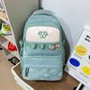 Schoolbag cute cartoon graffiti for girls, backpack for grades 1-1 in primary and secondary school, Japanese new minimalist INS style small backpack