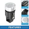 A ABSOPRO Push Button Starter Switch No.5GG959839 Engine Start Stop Switch Button for Volkswagen Golf 7 MK7 2013-2017 Silver Tone