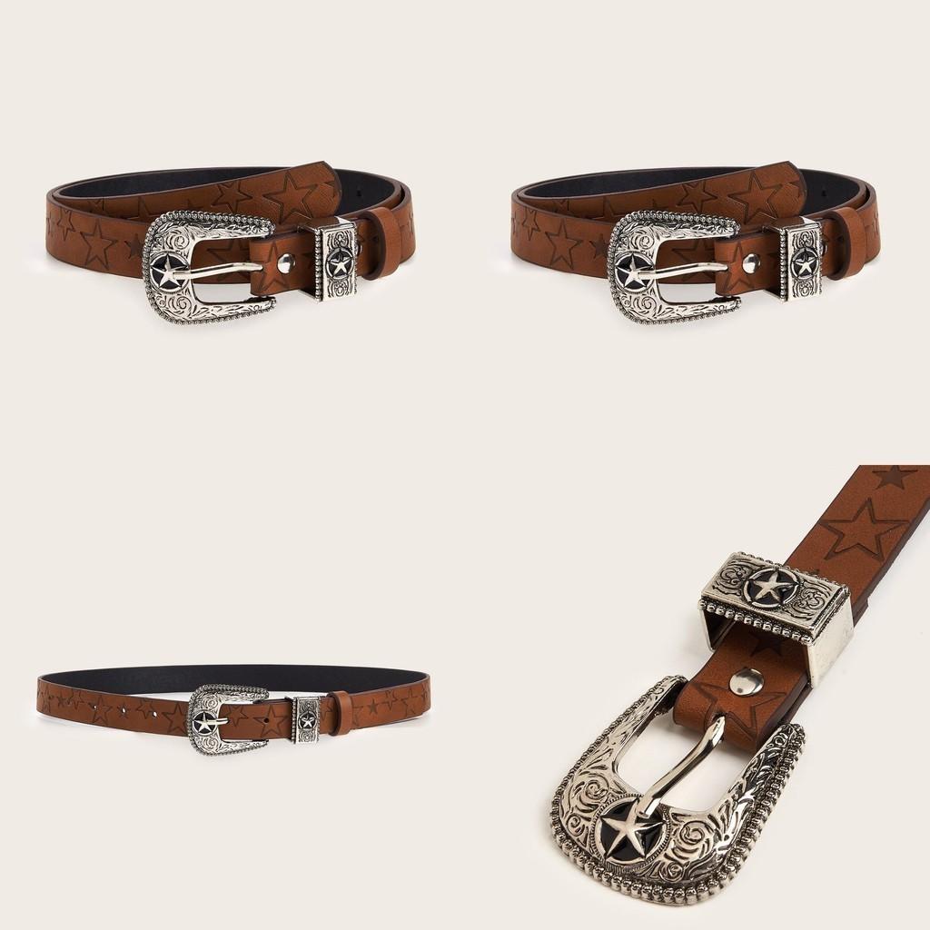 Trendy Faux Leather Belt With Exquisite Embossed Pattern Novelty Needle Buckle 13072.3cm