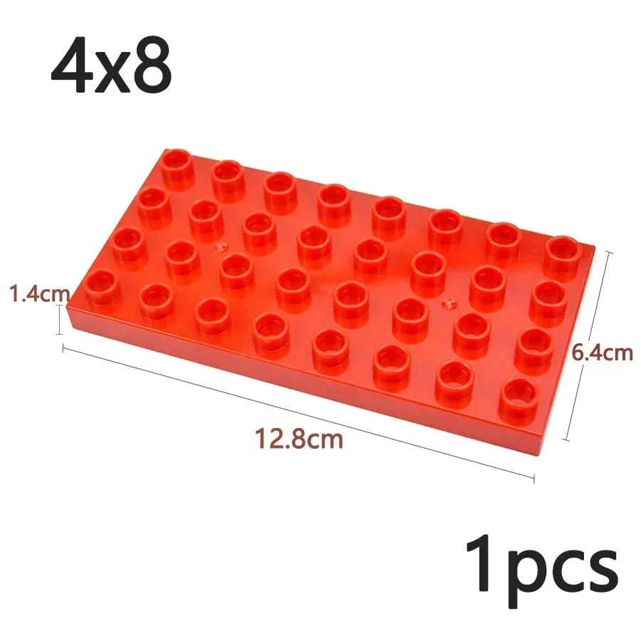 Double Sided Plate Creative Large Particle Double Floors Building Block BasePlate DIY Bricks Compatible Big Size Kid Toy Duploes