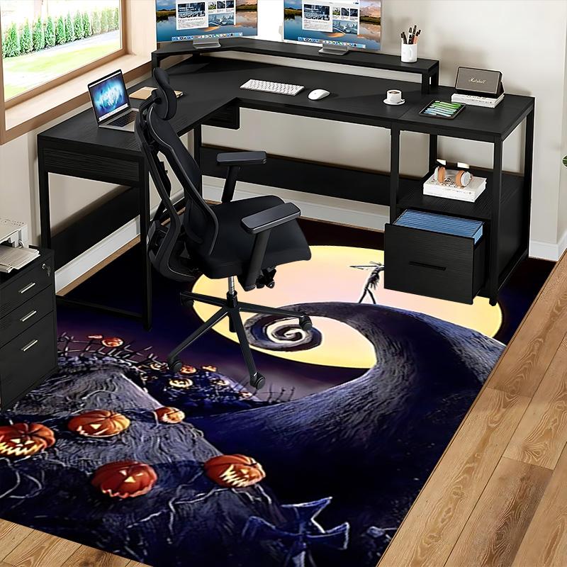 1pc Nightmare Before Christmas Carpet for Playroom Bedroom Living Room Sofa Home Decor,Game Area Rug Non-slip Floor Mat. D7280129