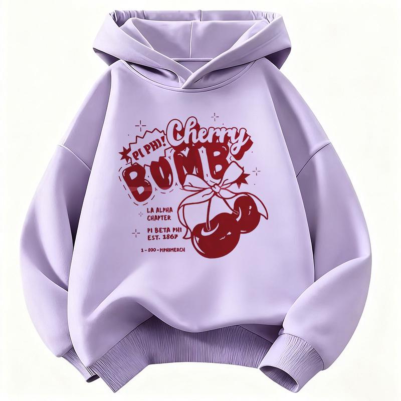 Y2k Girls Hoodie Cherry Design Children's Sweatshirt Cute Hoody for Boys Girls Autumn Winter Casual Hoodies Kids