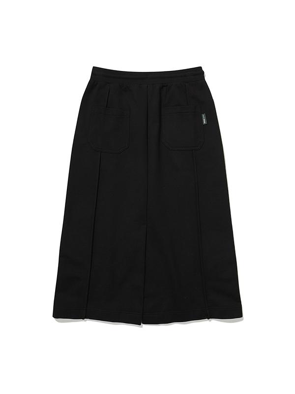 Bbc Earth W Embroidered Jersey Long Skirt_Black