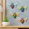 Bee Iron Wall Decor Art Ornament Yard Sculpture Artwork Metal Small Home