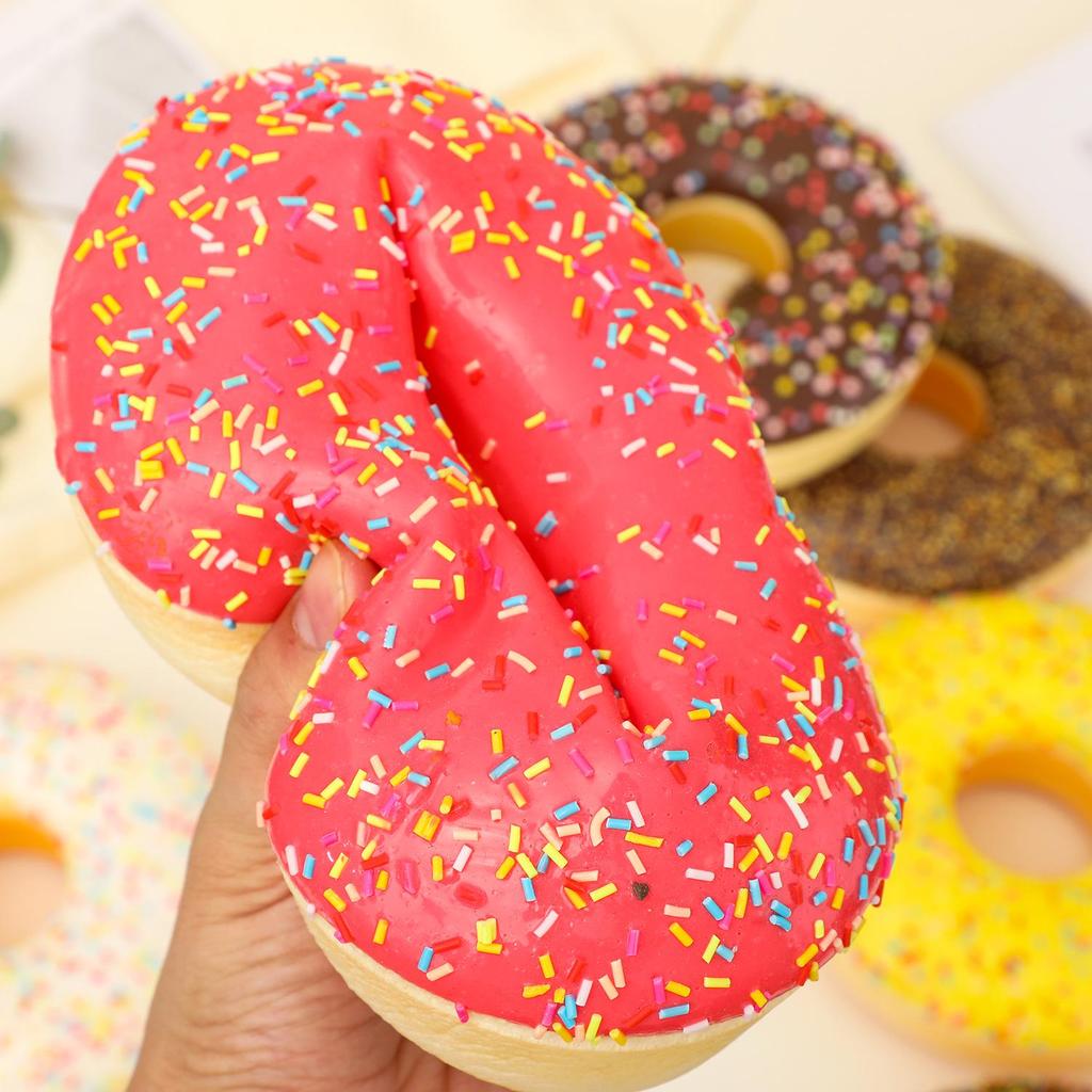 Large 17cm Sprinkle Donut Simulation Model Ornament
