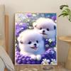 Modern Minimalist Two Little Dogs 5D Diamond Painting for Living Room or Bedroom