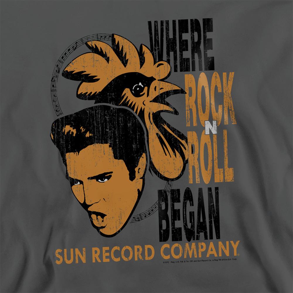 Elvis Presley Unisex Adult Rooster Sun Records Sweatshirt