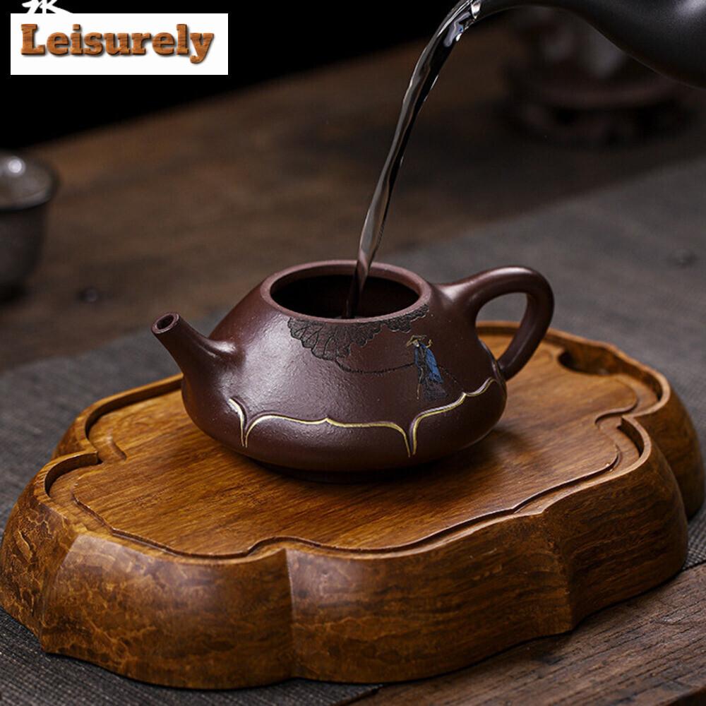 300ML Aesthetic Yixing Purple Clay Teapots Handmade Pot Raw Ore Purple Mud Kettle Chinese Zisha Tea Set Teaware Supplies Craft