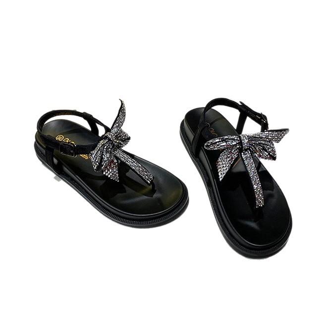 Muffin-Sommer-Damen-Oberbekleidung Ein-Wort-Sandalen rutschfest weichsohlig 2025 neu zehenfrei Strand-Damen-Hausschuhe