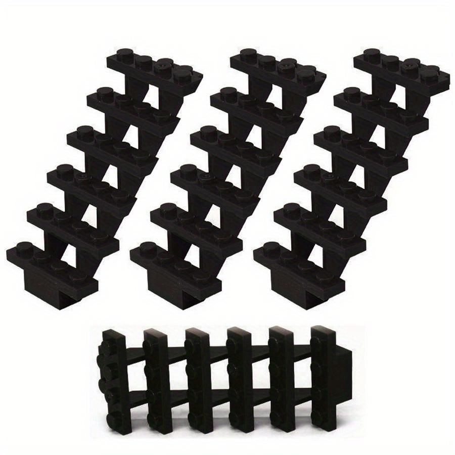 

4 шт. лестница MOC кирпичи 7x4x6 домашняя лестница прямая открытая 30134 ступеньки лестница модульный строительный блок «Мой город» DIY кирпичи игрушка