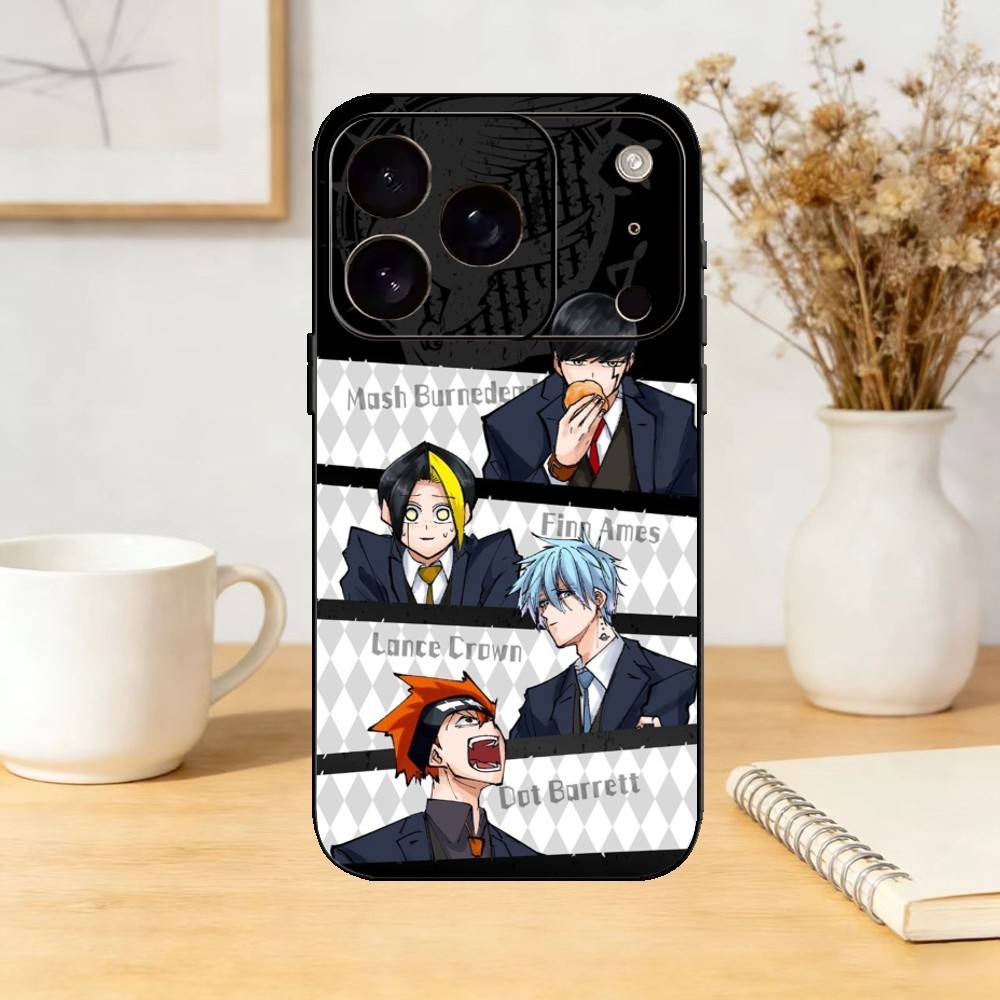 Mashle Magic And Muscles Phone Case For iPhone 17,16,15,14,13,12,11 Plus,Pro Max,SE4Soft Silicone Black Cover