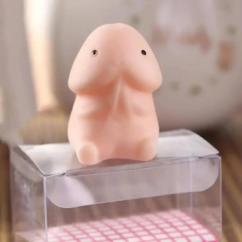 12/6pcs Mini Squishy Penis Doll Masturbator Rising Penis Stress Relief Toys Interesting Gifts Decompression Relax Pressure Toy