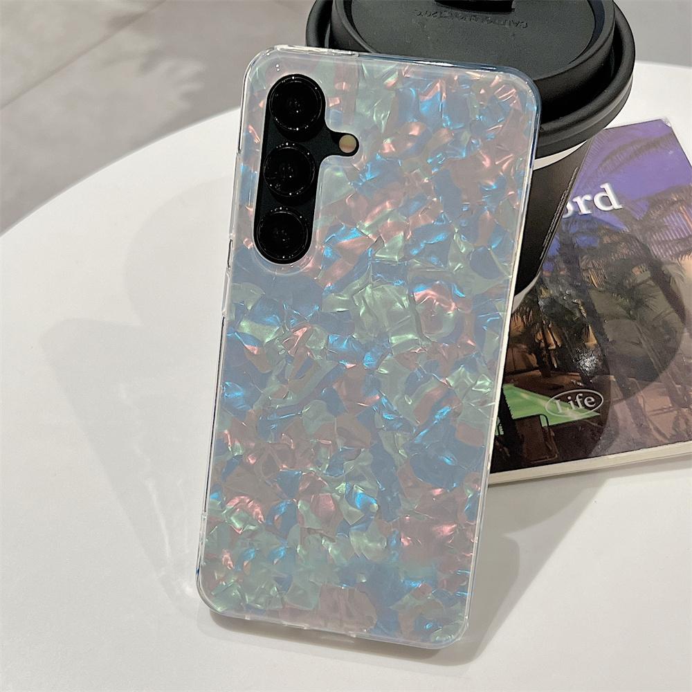 Laser Shell Pattern Case for Samsung S25 S24 S23 S22 Plus Ultra FE A05 M12 A54 A55 A14 A15 A21S A23 A34 A35 A53 Note20
