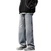 Retro Amerikanische Herren Locker Geschnittene Straight-Leg High Street Jeans