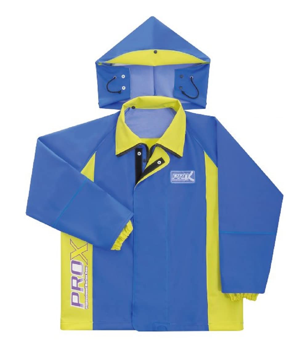 Kohshin Rubber Rain Suit Blouson a S G0614AW (Jacket Only) Pro-X Blue/Lime