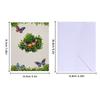 Foldable Flower and Butterfly Greeting Cards Romantic Paper 3D Pop Up Flowers Gift Card Creative Elegant Invitations Cards