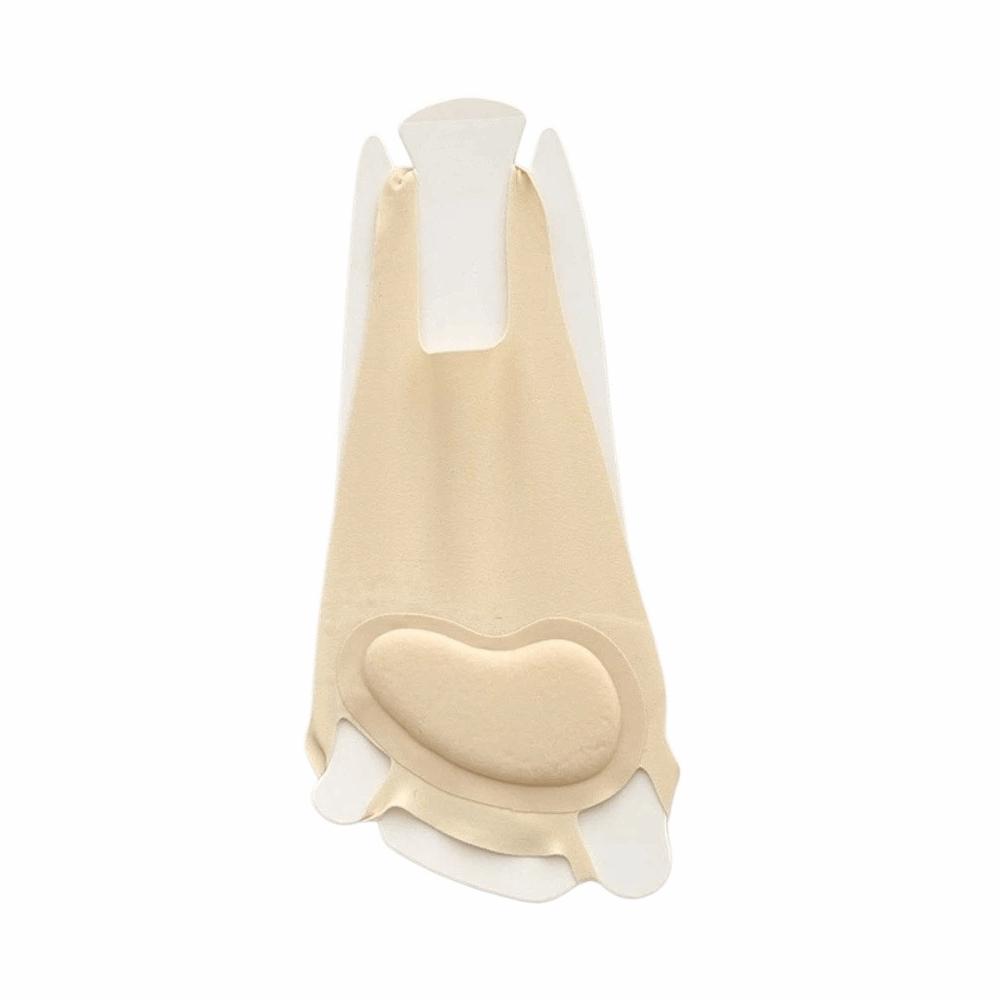 Invisible Low-cut Liners Socks Silicone Non-slip Ice Silk Two-toed Socks with Cushion Pad Ultrathin Suspender Half-Palm Socks