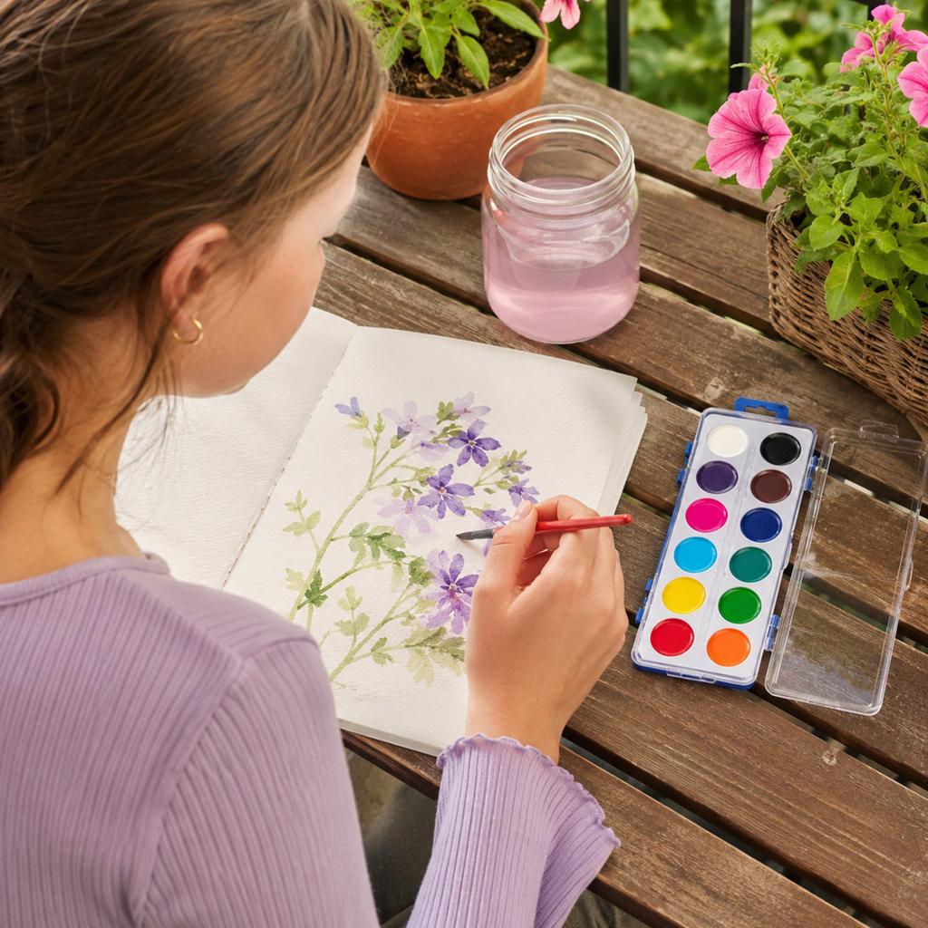 Paint Set for and, Pigment Pan Kit for Beginners and Students, Painting Supplies