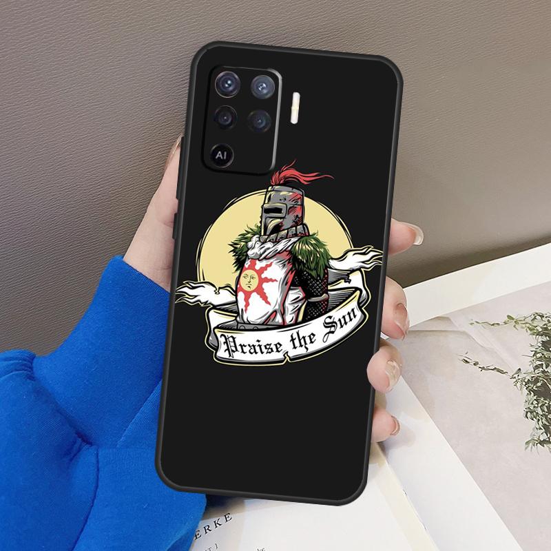 Praise the Sun Dark Souls Case For Oppo A5 Pro A15 A17 A57 A77 A18 A38 A58 A78 A98 A94 A74 A54 A16 A76 A96 A40 A60 A80