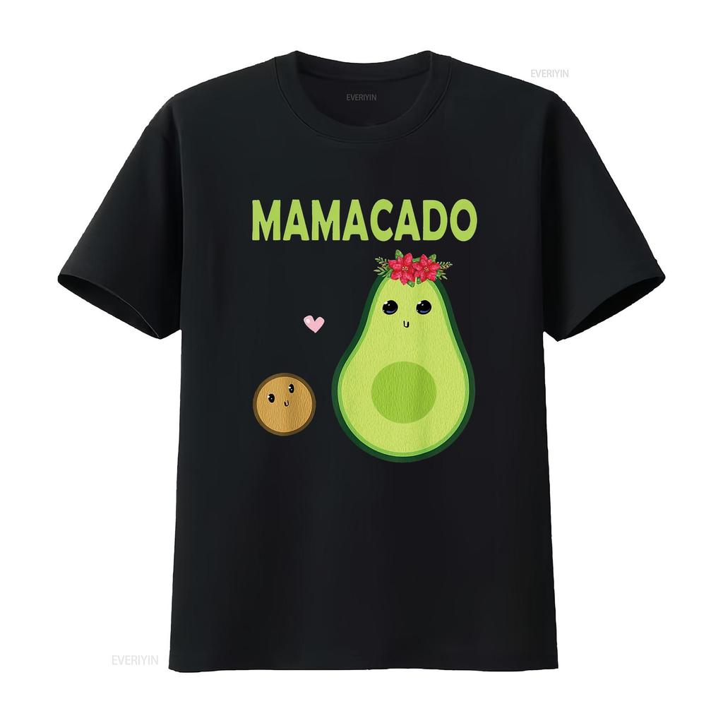 Womens Mamacado Cute Avocado Mom Kawaii Pregnant Mama Baby Women T Shirt vintage Washed Soft graphic Stylish Unisex Comfortable