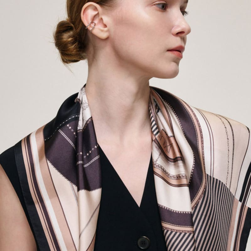 Saint Luxure Mariel Black Beige