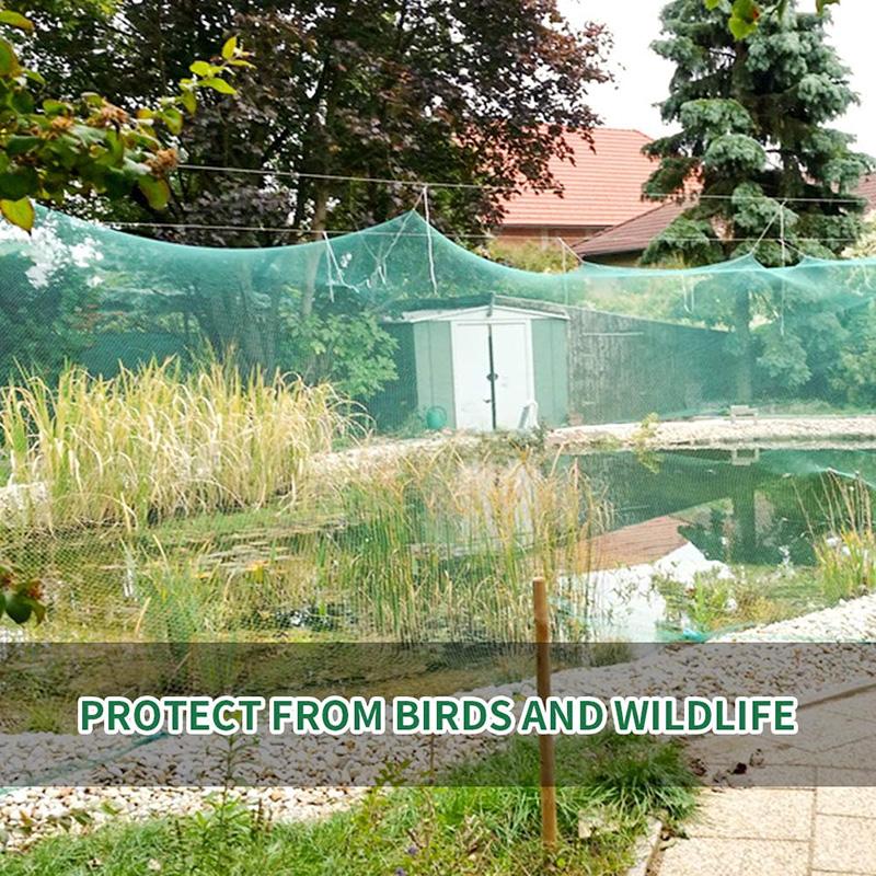 Reusable Green Anti Bird Protection Net 15mm Mesh Garden Plant Netting Protect Plants Fruit Trees From Bird Deer Poultry Fencing