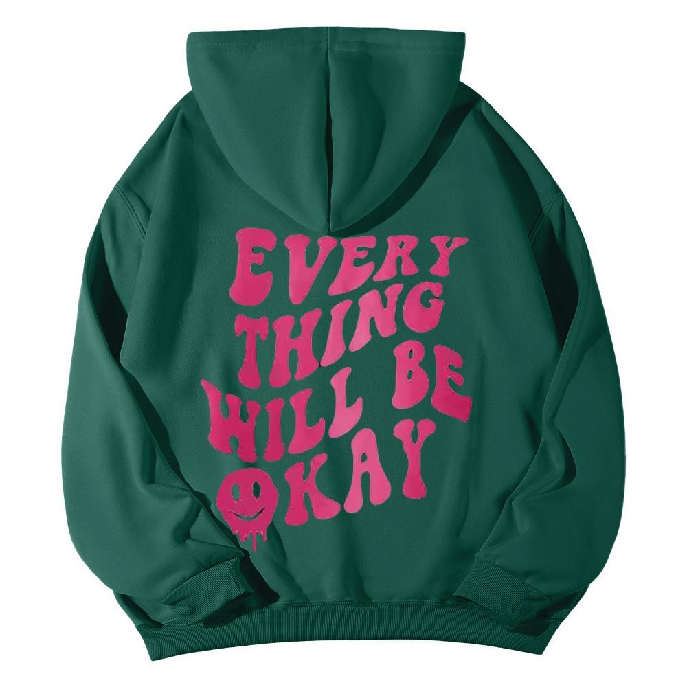 SOLY HUX Women's Sweatshirt Pattern Hoodie Casual Long Sleeve Loose Pullover with Kangaroo Pocket