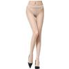 Women's Silk Core-Spun T-Crotch Stockings - Thin, Anti-Slip, Black & Flesh-Colored for Spring and Autumn