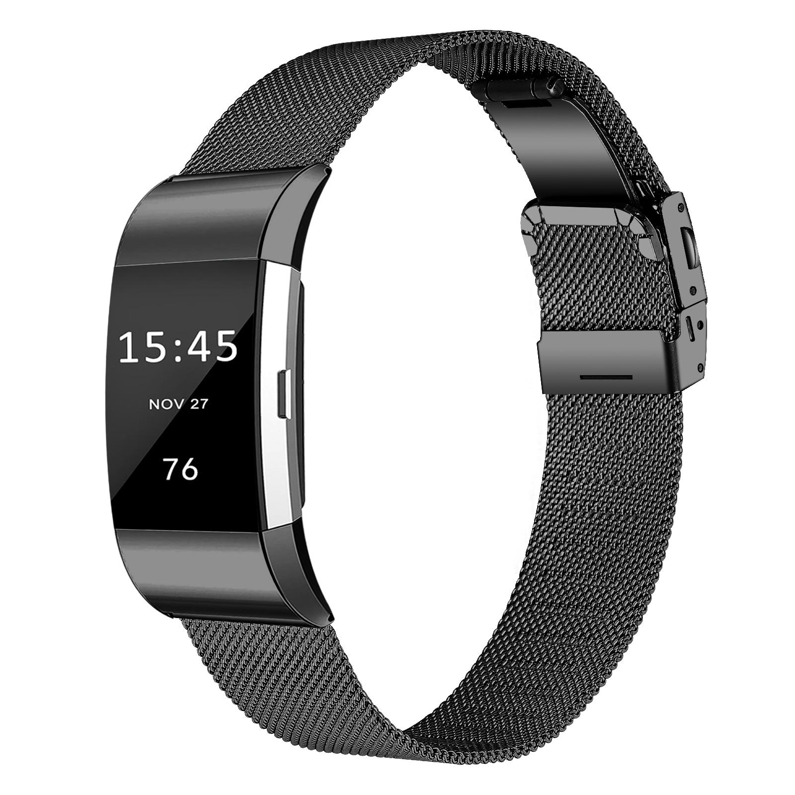 

Ремінець для міланського браслета Fitbit Charge 2 з нержавіючої сталі Black