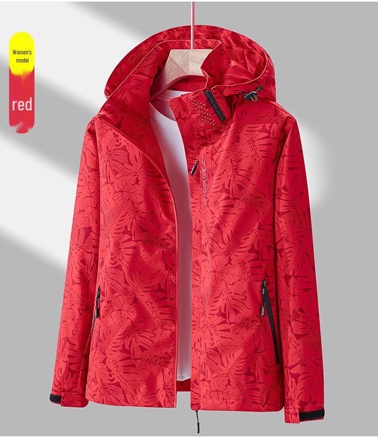 Unisex podzimní větruodolná voděodolná maskáčová bunda: Trendy, Jednovrstvý Outdoorový Horolezecký Oblek