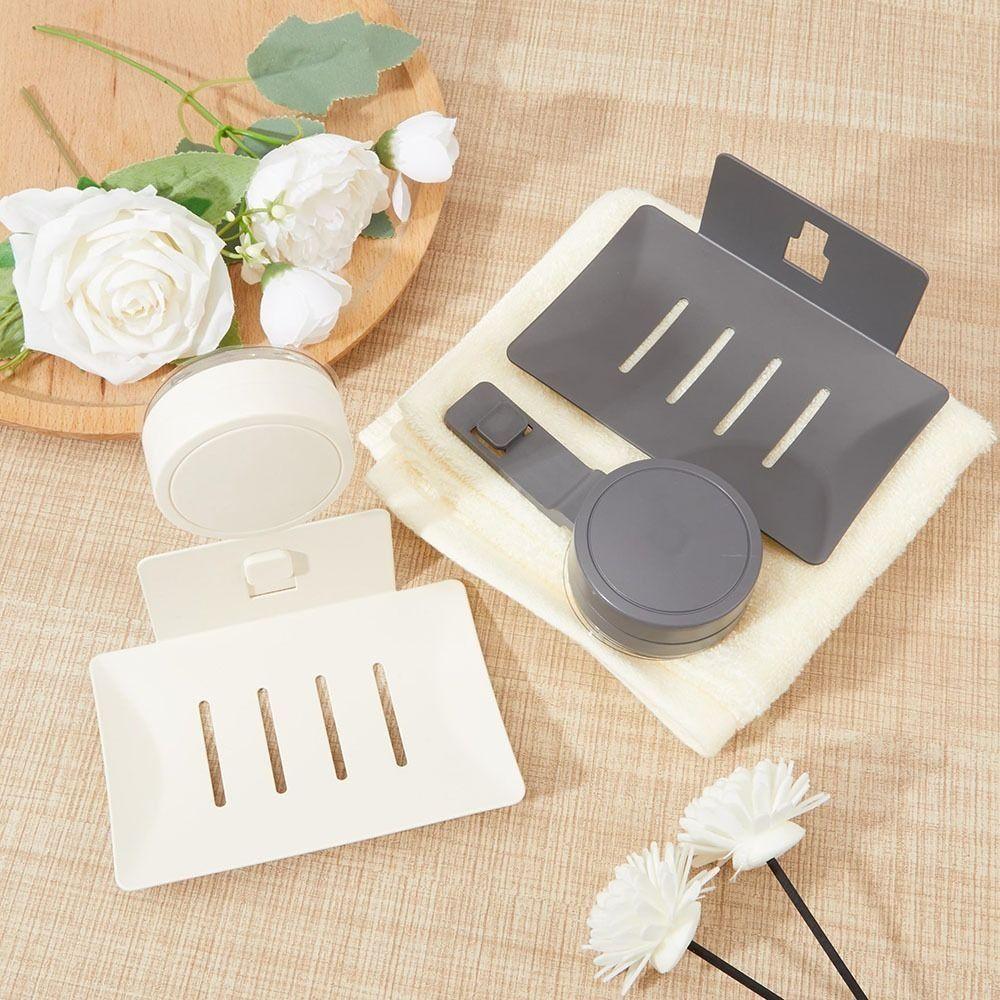 Suction Cup Soap Sponge Holder No Punch Soap Tray Portable Soap Dish for Shower for Bathroom