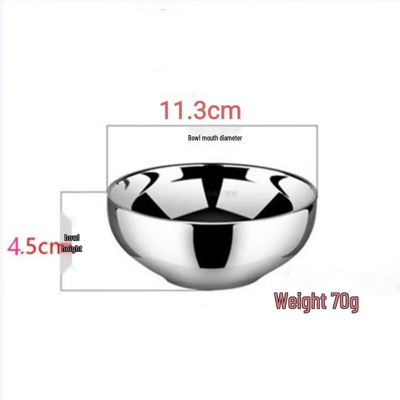 SIFAR Stainless Steel Double-Layer Insulated Soup Bowls