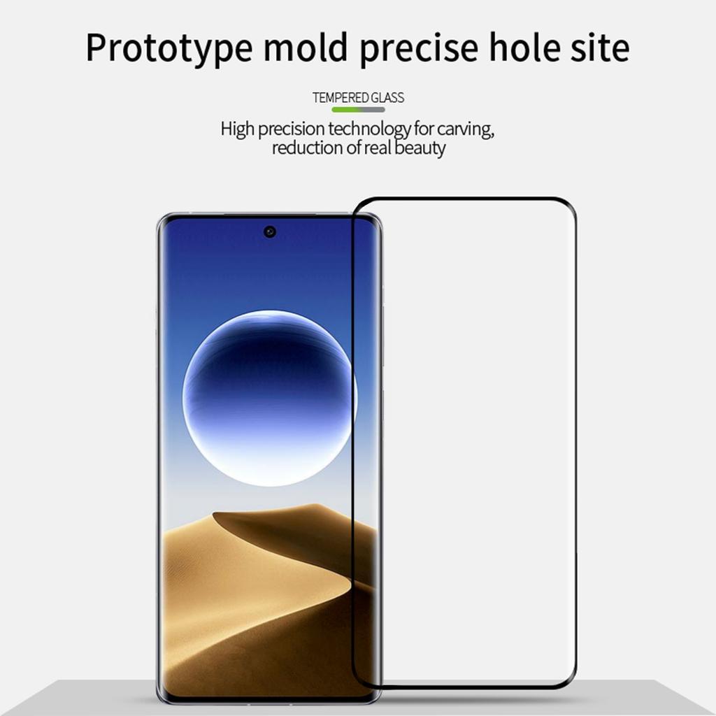 PINWUYO For Oppo Find X7 Ultra Screen Protector 3D Hot Bending Fingerprint-Free Tempered Glass Film