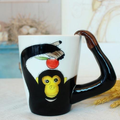 Giraffe Affe Zebra Keramik Wasserbecher 3D Niedliches Tier Kaffeetasse Büro Paar Becher Nachmittagstee Frühstück Milch Geschenk Heimdekor