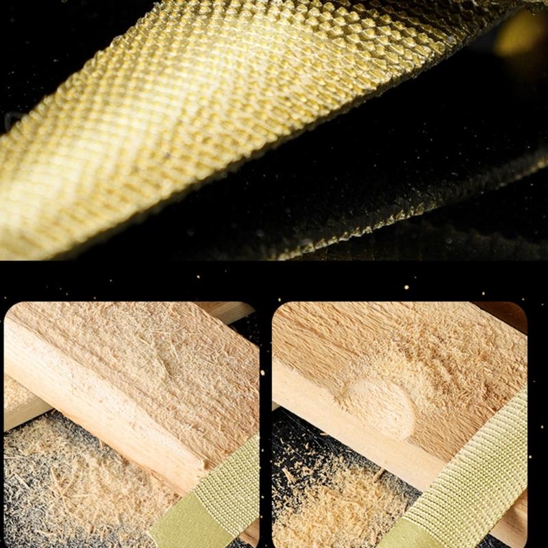 Ergonomic Handle Wood File Woodworking Carving Tapered Rasp for Comfortable Use in Home Craft Projects and Wood Shaping