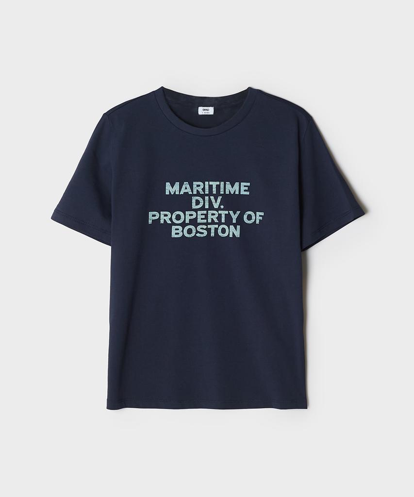 Seupao [Cool] Boston Simple Letter Short Sleeve T-Shirt_Sprpg37G72