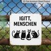 2D Flat, 1pc, Decorative Plaques and Ornaments, Funny Cat Theme, Retro Humor Style, Perfect for Living Rooms, Densities, Cafes, Bars, Libraries, and