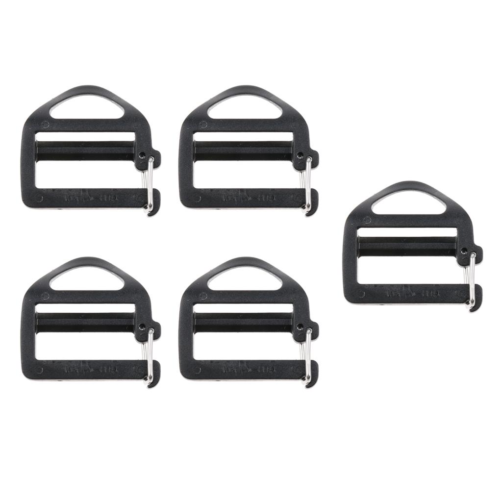 5pcs Plastic Webbing Buckle for 25mm Strap Outdoor Backpack Attachment