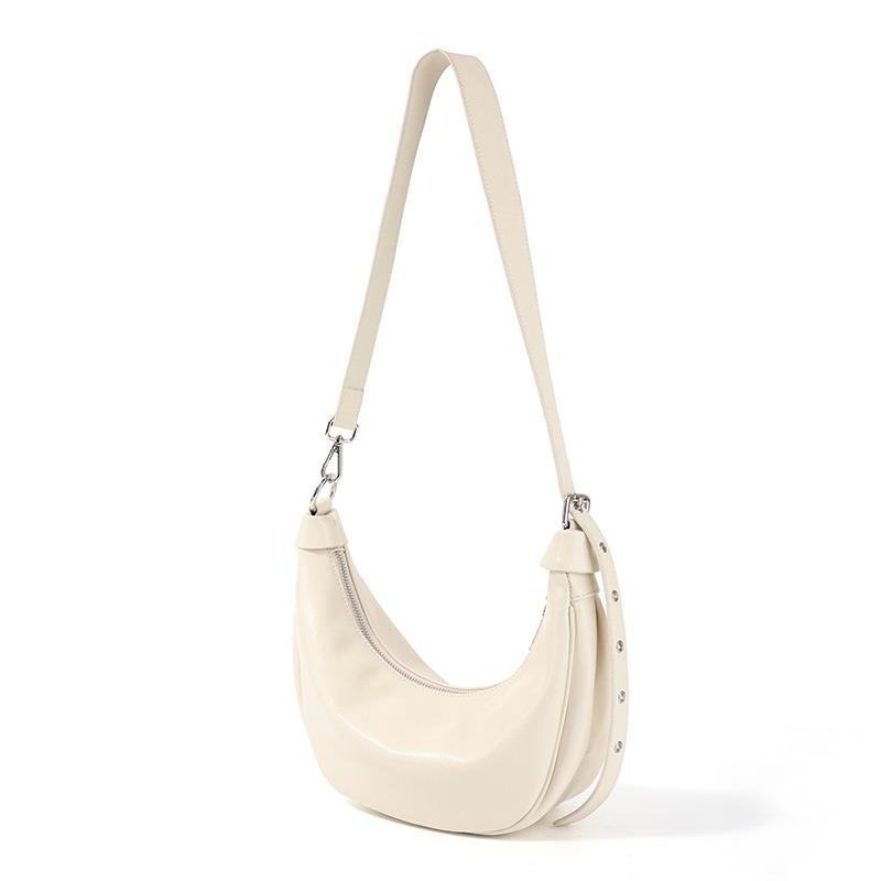 Women's Bag New Leather Women's Bag Versatile Dumpling Bag Commuter Shoulder Bag Messenger Bag