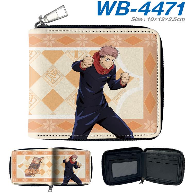 Jujutsu Kaisen Short Wallet Anime Cartoon Leather Bifold Card Holder Coin Purse for Students Men Women