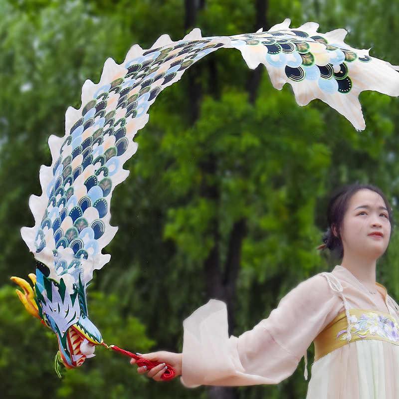 Chinese Traditional Dragon Dance Ribbon Festival New Year Performance Props Outdoor Gymnastics Fitness Practice Accessory