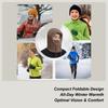 Winter Hats For Men Windproof Adjustable Waterproof Headwear Riding Hat Winter Full Face Cover For Men Women Adults Outdoor