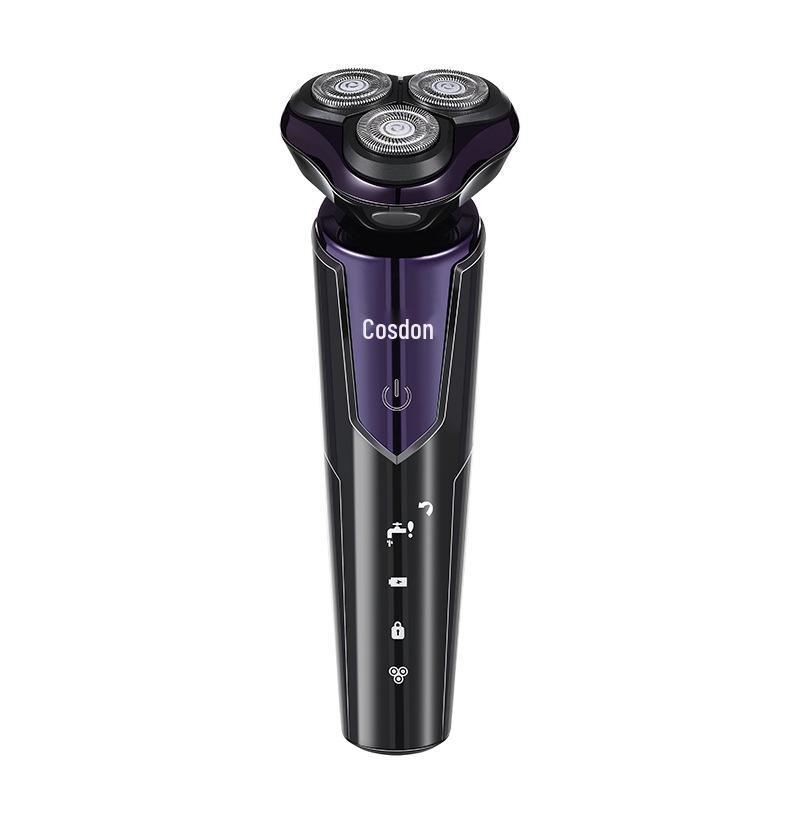 997 USB Rechargeable Men s Three-Head Floating Shaver – Fully Washable & Multifunctional