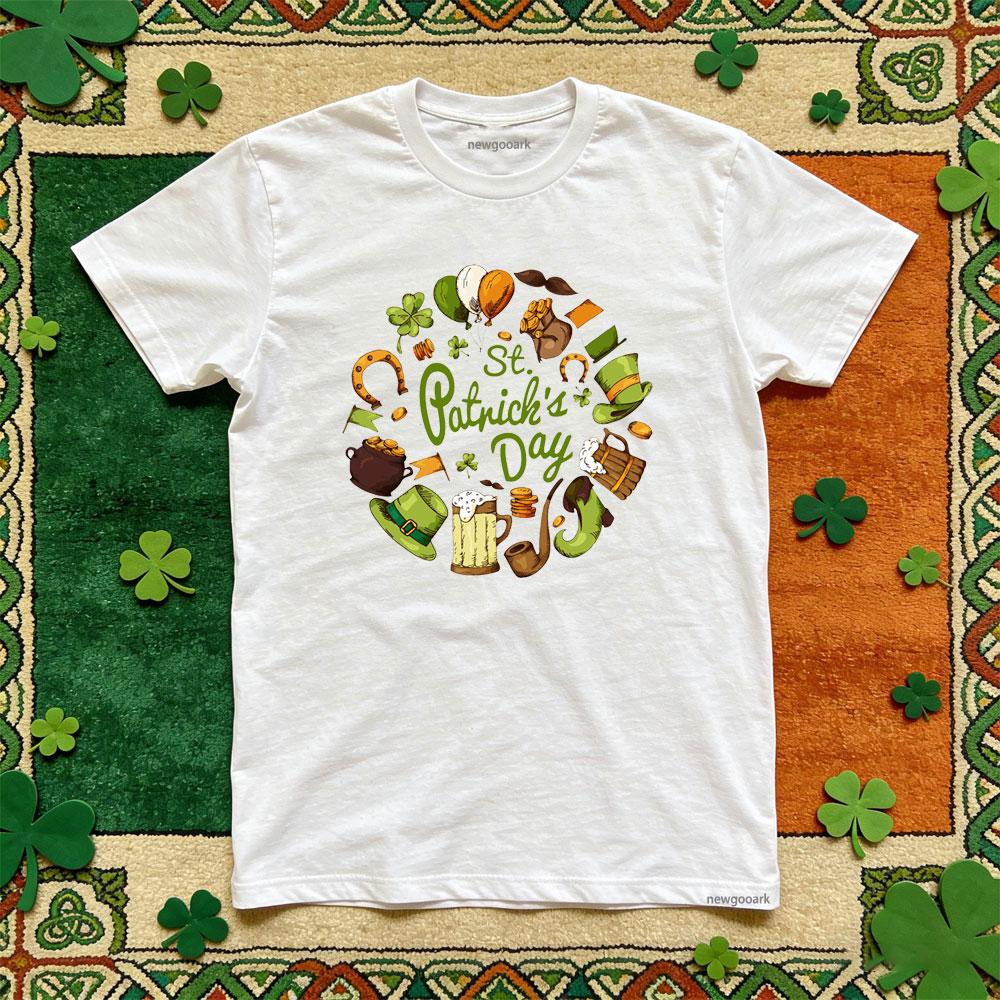 St Patricks Day Irish Festivals TShirt Women Unisex Casual Cotton Graphic T Shirts Oneck Shirt Unisex Adult Shortsleev