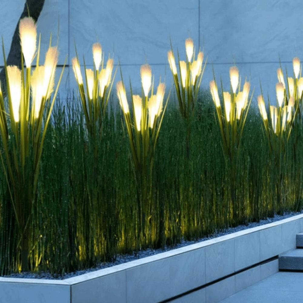 Bulrush Flower Outdoor Waterproof Lawn Light Simulation Yard Christmas Decoration Lawn Lighting