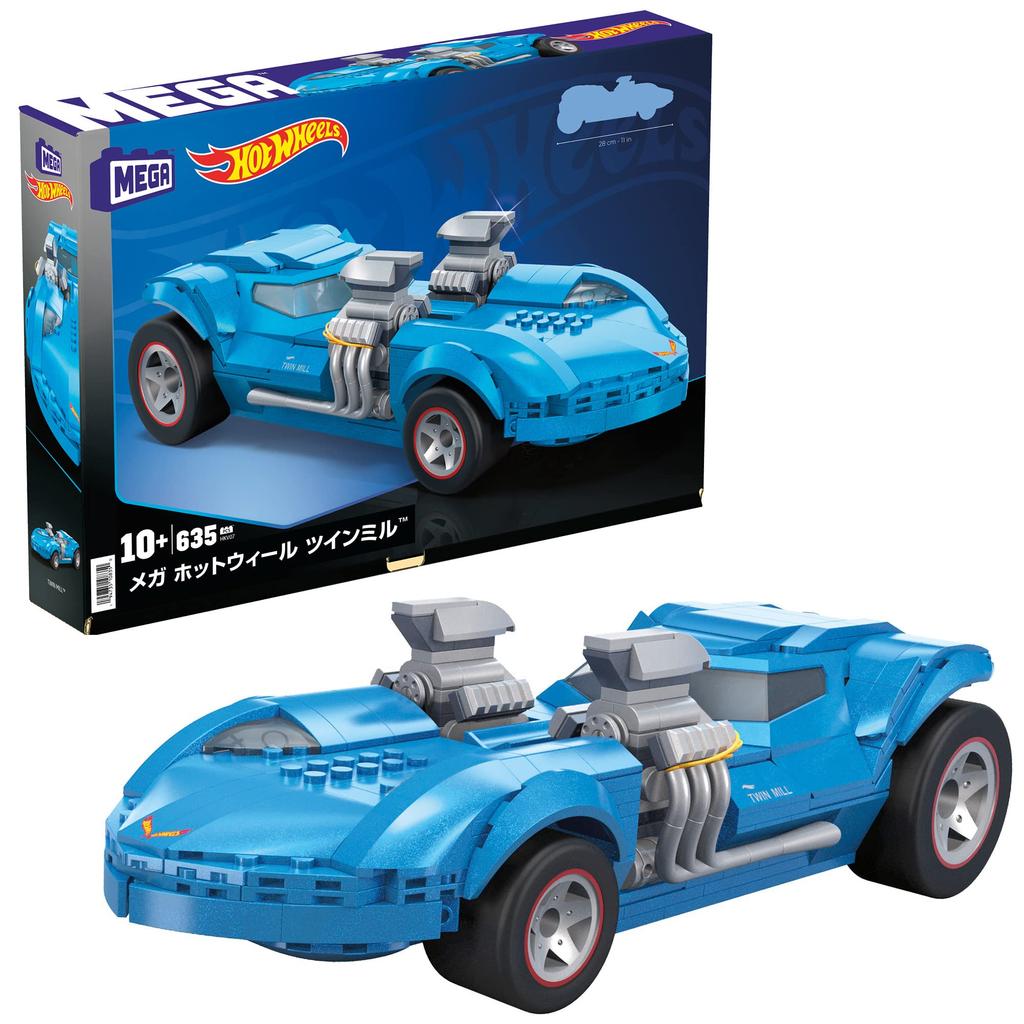 MEGA Hot Wheels Twin of Block years old and HKV07 Mill™ [Block Set] [Number Pieces 635] [10 up]