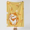 Game N-Neko Atsume-e Throw Thick Comfort Flannel Quilt, Multi-scene Use Indoor Outdoor Daily Nap